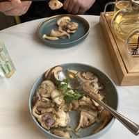 Delicious garlic mushrooms   at NiHao Teahouse in Newcastle Upon Tyne