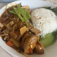 Vegan rice dish   at NiHao Teahouse in Newcastle Upon Tyne