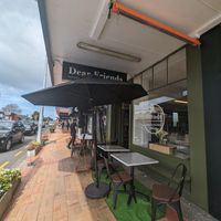 Outside at Dear Friends Cafe in Auckland