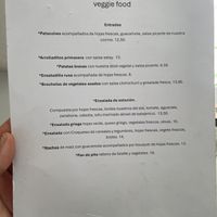Menu  at Mango & Caoba in Barcelona