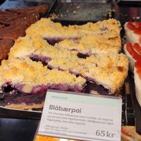 Vegan blueberry pie  at Espresso House in Sarpsborg