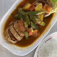 Assam vegan fish  at Home Vege Restaurant in Masai