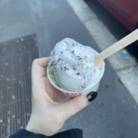 Stracciatella (& pistachio)  at FreddoGelato in Milan