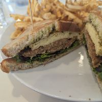 Vegan breakfast sandwich at Le Peep Restaurant in Greenwood