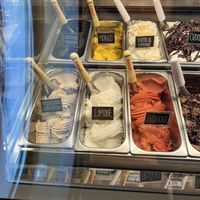 Five vegan flavors  at Twist Gelateria Artigianale in Follonica