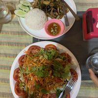   at Veggie's in Vang Vieng