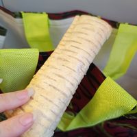 Sausage roll at Greggs - St Pancras Station in North West London