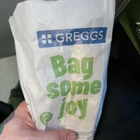 Two sausage rolls at Greggs - St Pancras Station in North West London