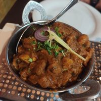Mushroom bhaji at Curry Palace in Javea