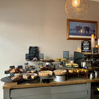 Pastries and sandwich selection   at Wilhelmina in Leamington Spa