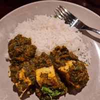 Vegan tofu palak at Leela Indian Restaurant  in Bergen