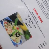 Cous Cous menu at Inka Wasi Peruvian Restaurant in San Vito Lo Capo
