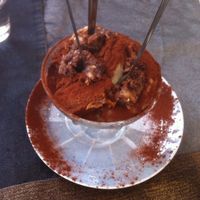 vegan tiramisu! at Carmen Ragosta in Paris