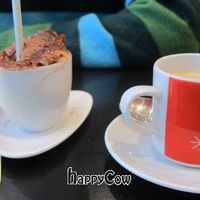 Tasty tiramisu for dessert. Vegan! at Carmen Ragosta in Paris