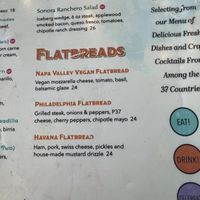 Menu  at Paradiso 37 in Orlando