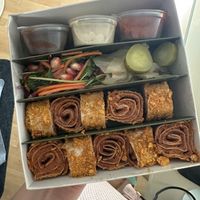 Crispy sushi  at RHULO in Vienna