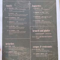 Brunch menu   at Essència Brunch & Lunch in Menorca