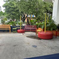 Outside patio…. Absolutely beautiful….💜  at Habana Outpost in New Orleans