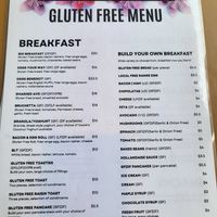 Menu Oct 2023 at Coffee Staines in Beechworth