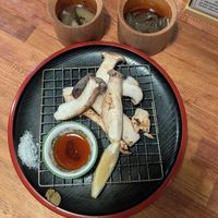 Grilled Mushrooms at Hokusai in Fukuoka
