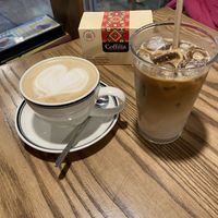 Milk coffee hot and cold (with oat milk)  at Coffilia 128 Hàng Trống in Hanoi