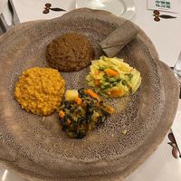 Accidently vegan Ethiopian plate. at Queen Sheeba in Tokyo