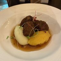 Vegan haggis, beeps and tatties  at Ghillie Dhu in Edinburgh
