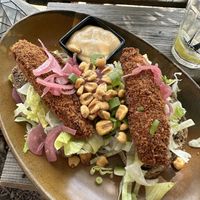 Kentucky fried aubergine  at Warmoes in Utrecht