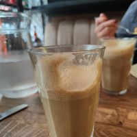 Spiced chai latte with soya milk - delicious 😋 at George Street Social in Oxford