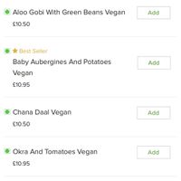 Some of the dishes on the vegan menu   at Koh I Noor  in Largs