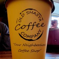 Latte w/ oat milk. at Old Shasta Coffee Company in Redding