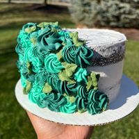 Vegan chocolate bourbon cake with spiked cherry compote in between the layers. YUM!!  #Veganuary at Ruthie Roux Bakery - Pop Up in Dayton