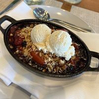 seasonal crisp with ice creamm  at Verdant in Costa Mesa