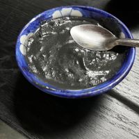 Black sesame soup   at Momo Travel in Hoi An