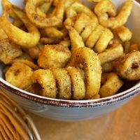 Curly Friess  at Za'atar Falafel in Berlin