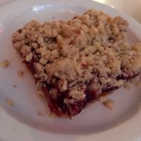 Raspberry jam spelt crumb bar
Enough for 2 at Peacefood Cafe - Downtown in New York City