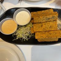 Chickpea fries at Peacefood Cafe - Downtown in New York City