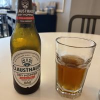 Alcohol free beer- great taste  at Peacefood Cafe - Downtown in New York City