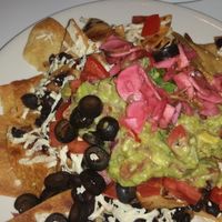 Macho nachos at Peacefood Cafe - Downtown in New York City
