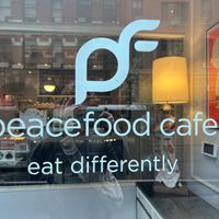 Entrance  at Peacefood Cafe - Downtown in New York City