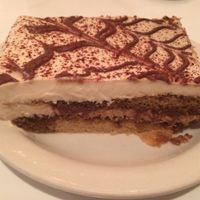 vegan tiramisu  at Peacefood Cafe - Downtown in New York City