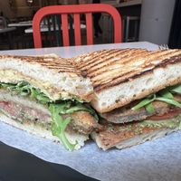 Seitan Sandwich - so good   at Peacefood Cafe - Downtown in New York City