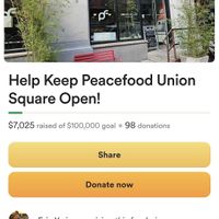  at Peacefood Cafe - Downtown in New York City