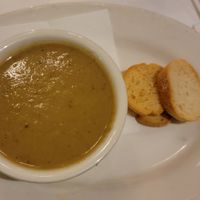 Mushroom soup at Peacefood Cafe - Downtown in New York City