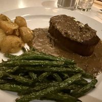 Steak  at Peacefood Cafe - Downtown in New York City