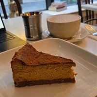 Pumpkin cheesecake at Peacefood Cafe - Downtown in New York City