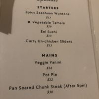 Menu   at Peacefood Cafe - Downtown in New York City