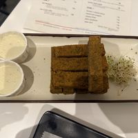 Chickpea fries   at Peacefood Cafe - Downtown in New York City