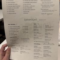 Menu  at Peacefood Cafe - Downtown in New York City