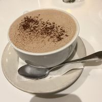Hot chocolate + mint  at Peacefood Cafe - Downtown in New York City